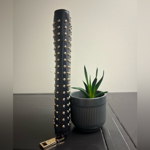 BCBG Black and Gold Studded Wallet - Picture 8 of 10